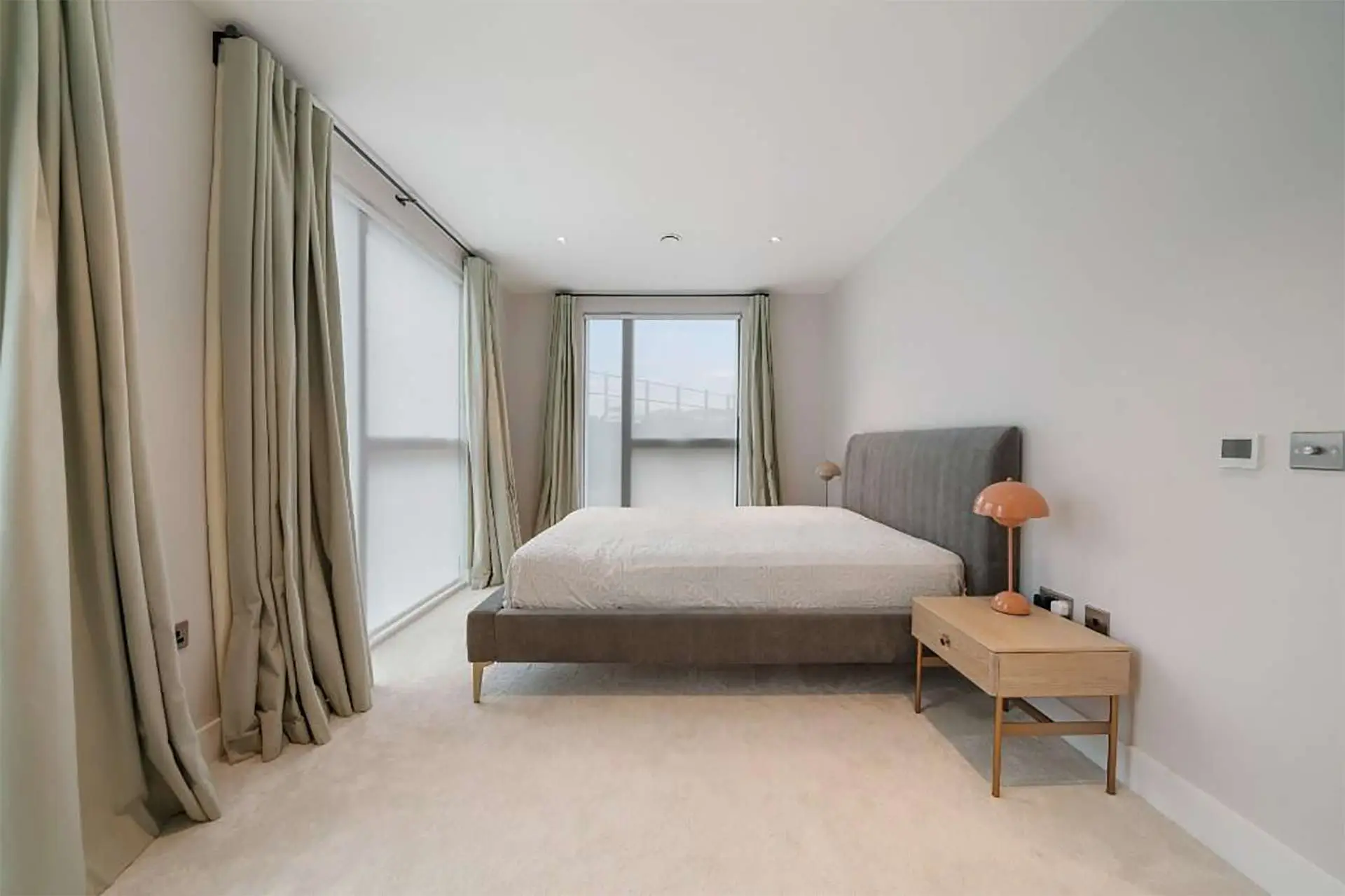 View of the master bedroom in this 3 bedroom apartment in Patcham Terrace, London | IIG Estates