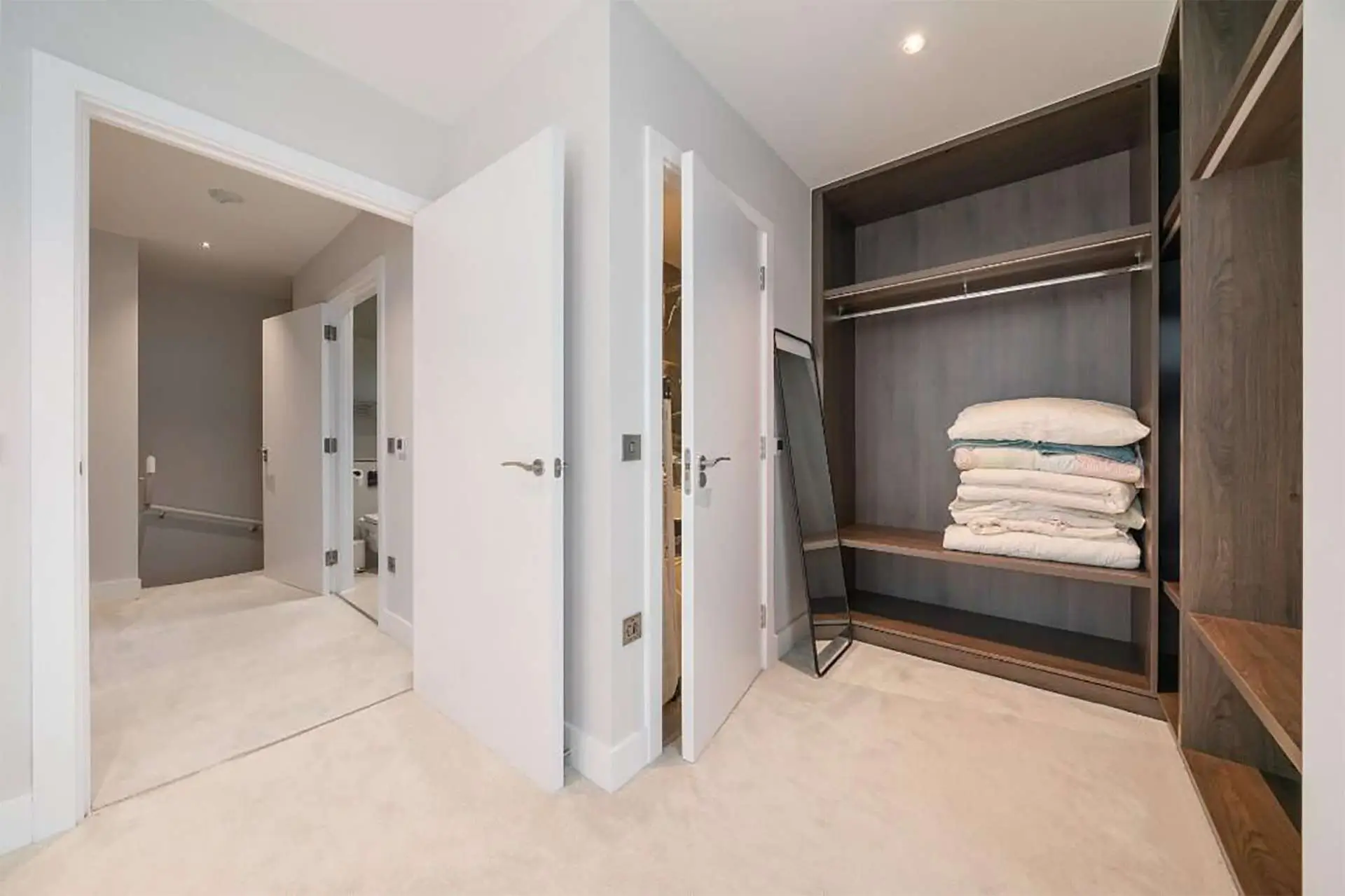 Storage and top landing in this 3 bedroom apartment in Patcham Terrace, London | IIG Estates